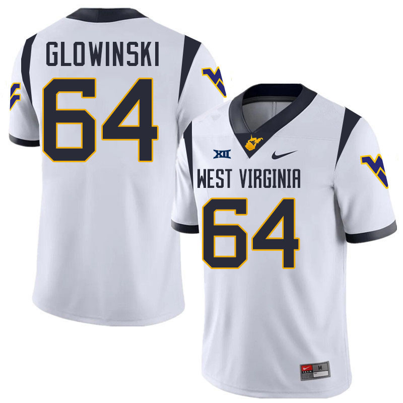 Mark Glowinski WVU Jersey,West Virginia Mountaineers #64 Mark Glowinski Jersey Youth College-White